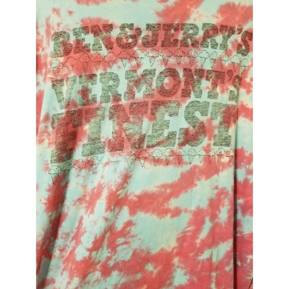 Vintage Cherry Garcia Tie Dye Distressed Shirt Grateful Dead Ben & Jerry - Picture 4 of 4